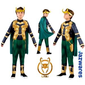 JAZWARES Marvel Avengers Loki Halloween Costume Boy’s Size M (8)